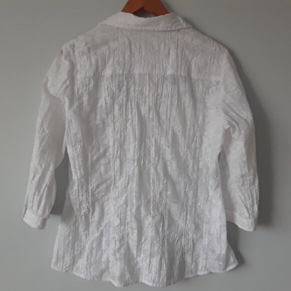 Vintage White Cotton Shirts Lot Size 14 - Picture 5 of 11